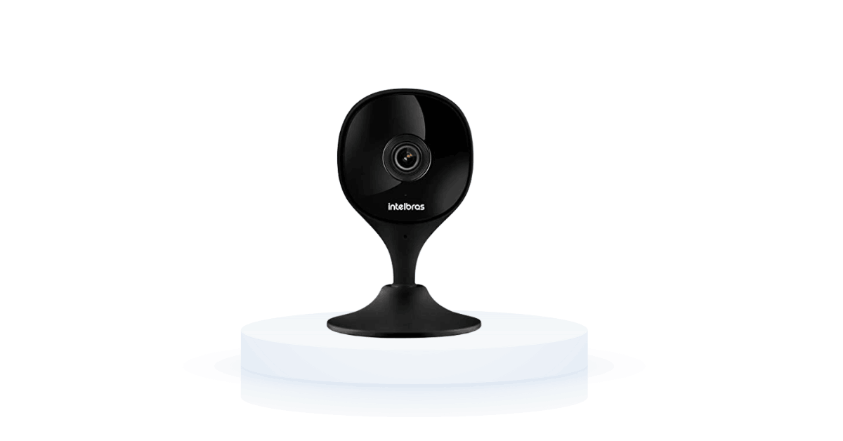 Câmera Wifi IMX Black Intelbras Mibo Full HD IP Preta