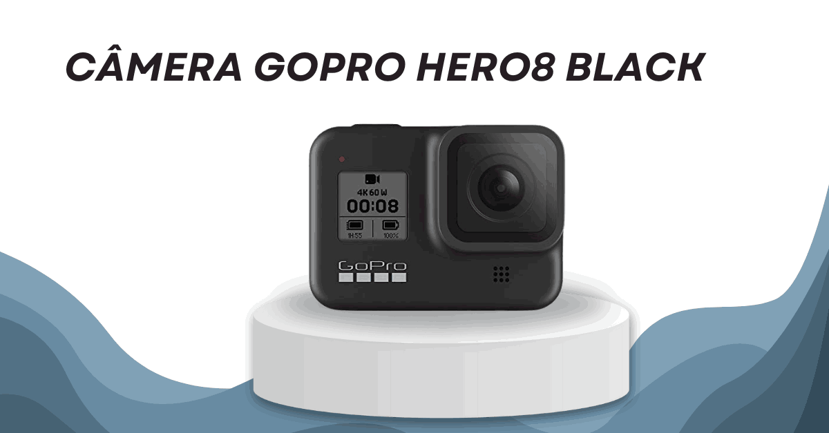 Câmera GoPro HERO8 Black à Prova D’água 12MP 4K Wi-Fi – Preto